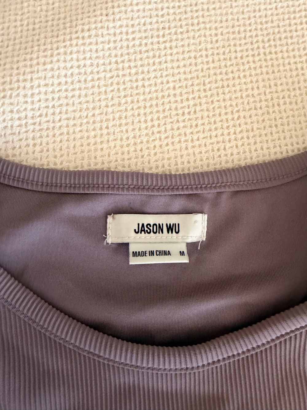 Jason Wu NWT Mauve Ribbed Tank Top - Picture 4 of 6